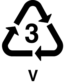 PVC - symbol na plastikowych opakowaniach