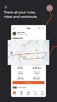 aplikacja Strava rejestracja trasy