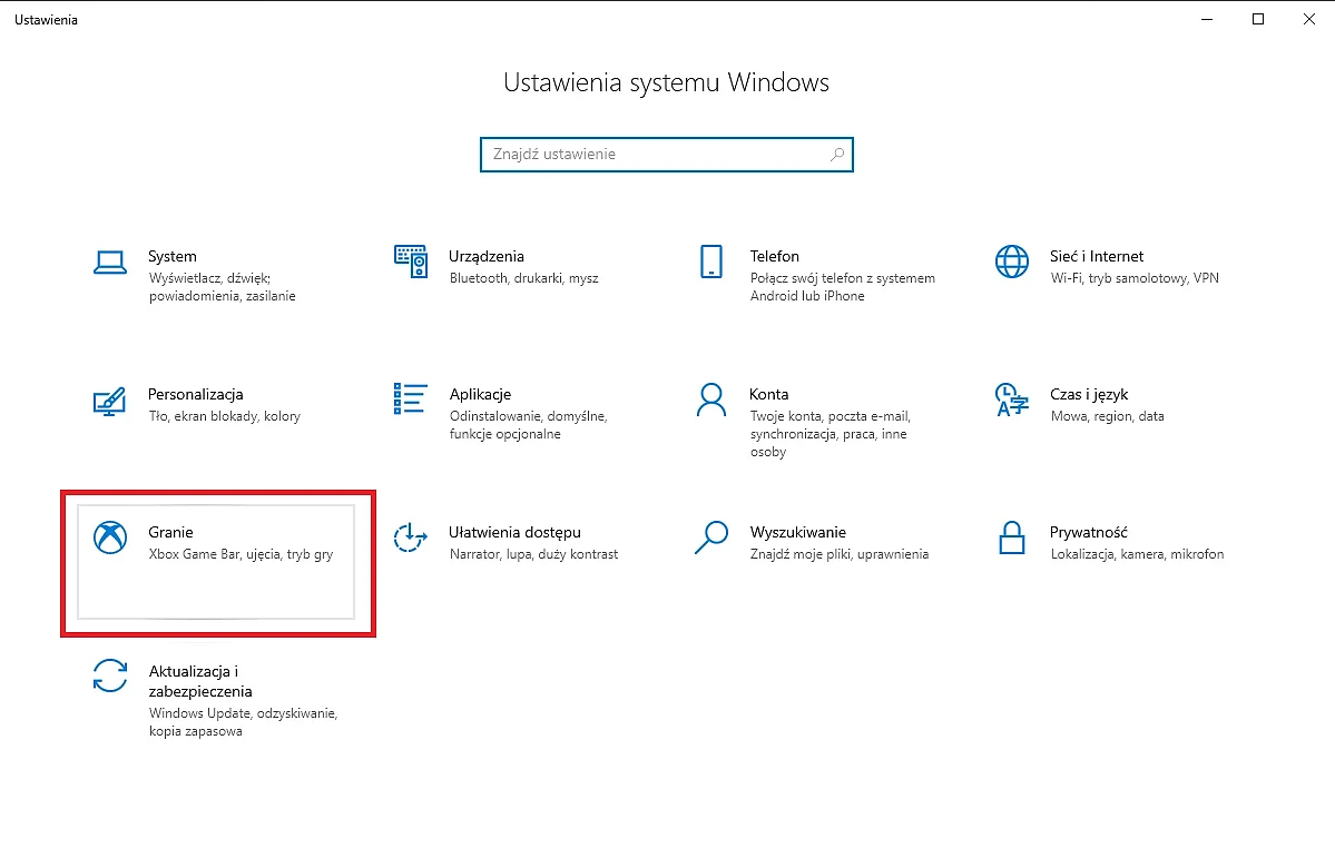nagrywanie ekranu w Windows 10