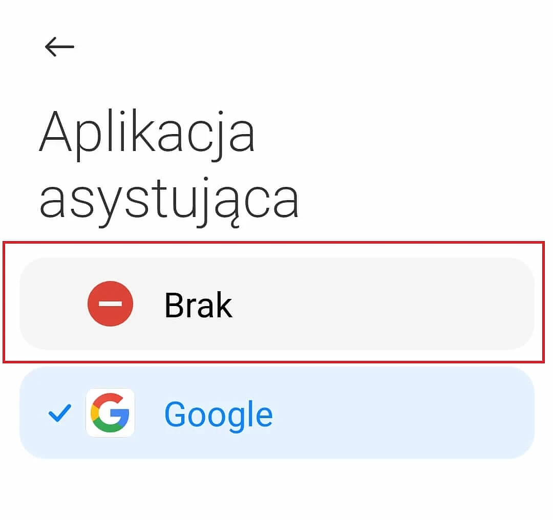 Aplikacja asystująca w smartfonie