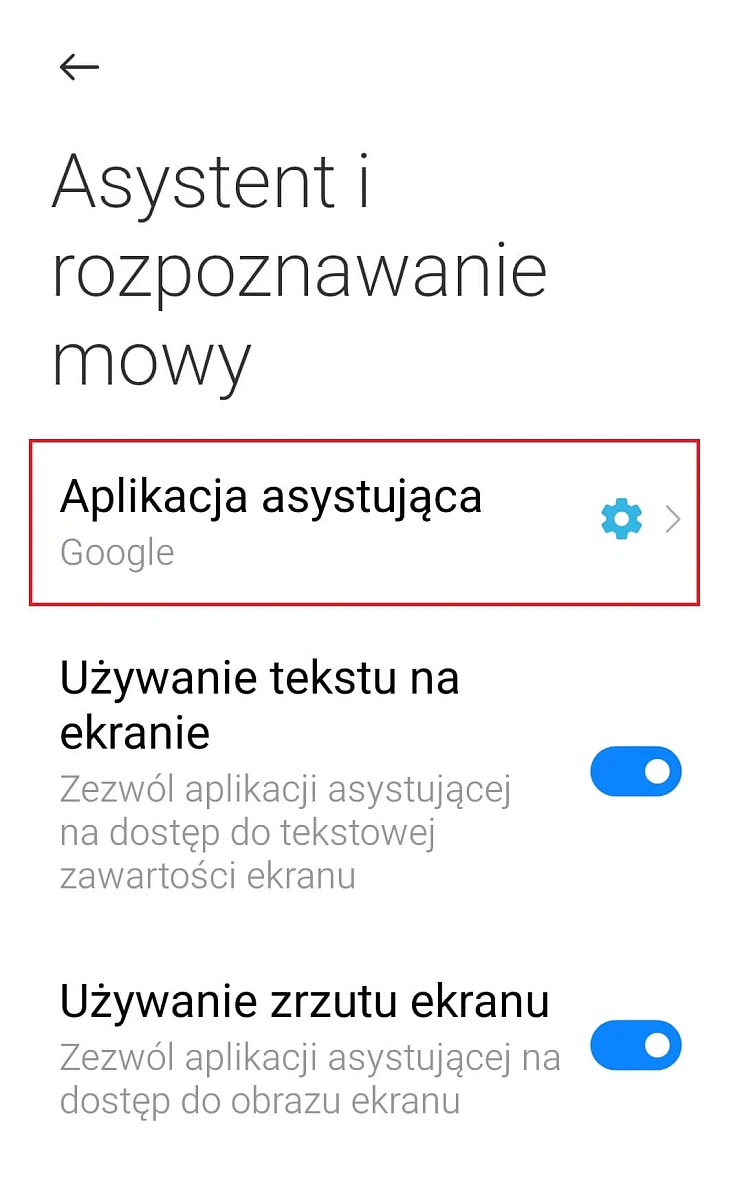 Aplikacja Asystująca