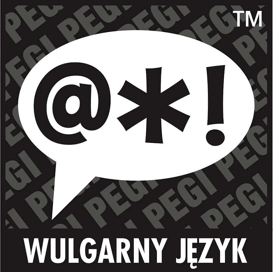 Wulgarny język - symbol PEGI w grach