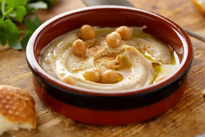 hummus z blendera o dużej mocy