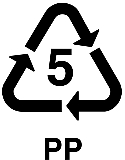 PP 5 - symbol na plastikowych opakowaniach