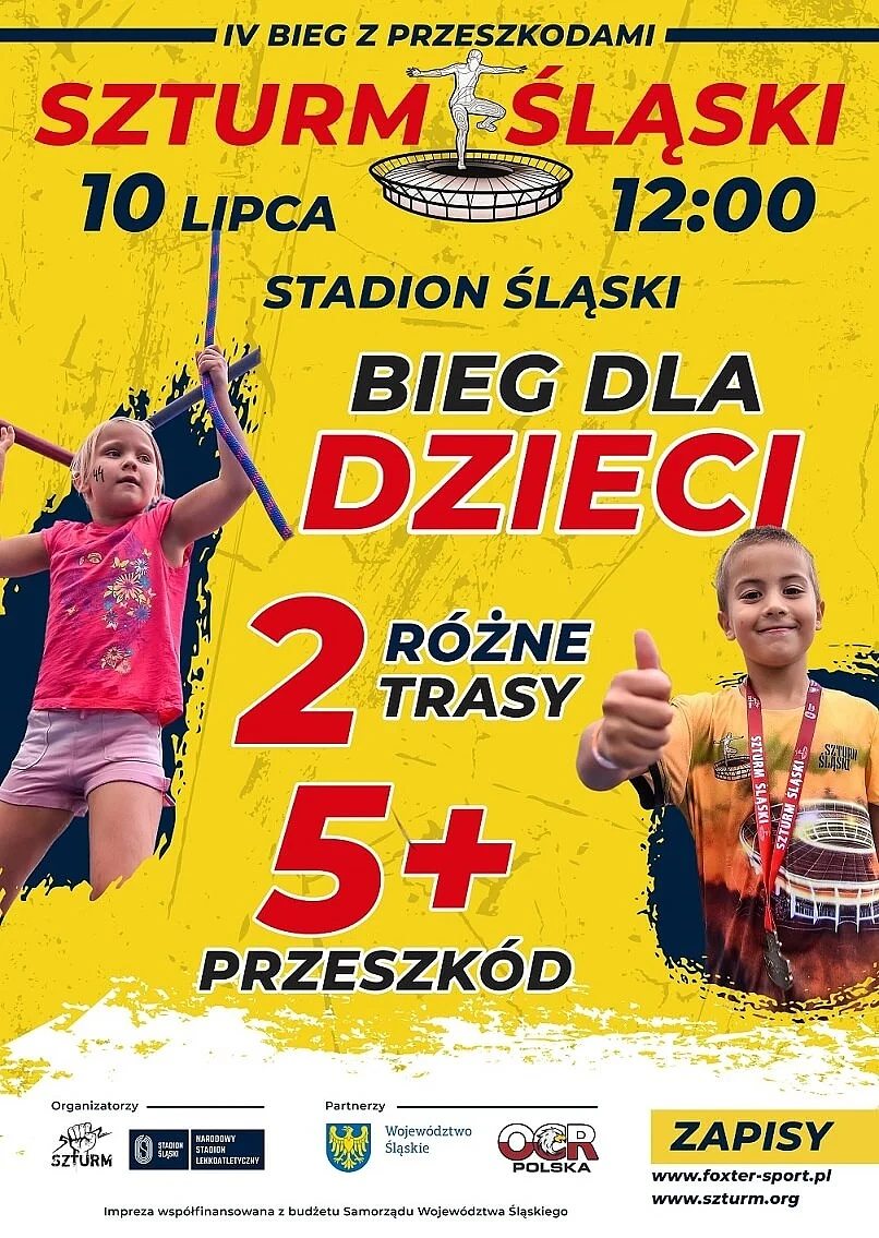 IV bieg z przeszkodami Szturm Śląski dla dzieci