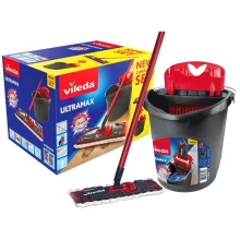 Zestaw Vileda Ultramax Box mop płaski + wiadro