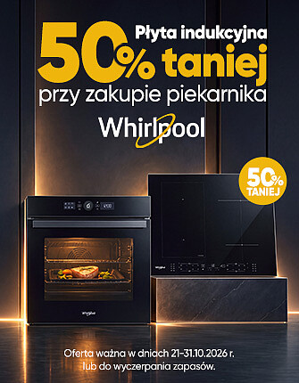 Płyta indukcyjna 50% taniej przy zakupie piekarnika Whirlpool