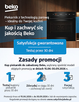 Kup piekarnik Beko i testuj przez 30 dni