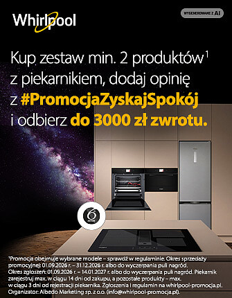 Kup zestaw Whirlpool i odbierz do 3000 zł zwrotu