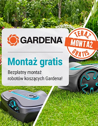 Bezpłatny montaż robotów koszących Gardena