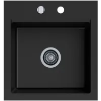 Zlewozmywak granitowy Kernau KGS M 45 1B Deep Black