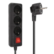 Przedłużacz sieciowy Libox LB0081B-1,5 3 gniazda