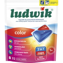 Kapsułki do prania Ludwik 2w1 Color 32 szt.