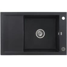 Zlewozmywak granitowy Kernau KGSM 6078 1B1D Black Metallic