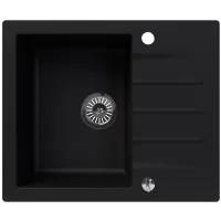 Zlewozmywak granitowy Kernau KGS A 4560 1B1D Deep Black