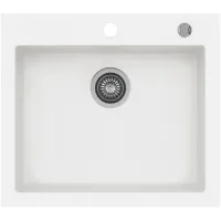 Zlewozmywak granitowy Kernau KGS H 60 1B Pure White