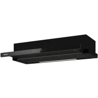Okap teleskopowy Amica OTP9651BG 480m3/h Timer 90cm Czarne szkło
