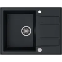 Zlewozmywak granitowy Kernau KGS N 4565 1B1D Deep Black