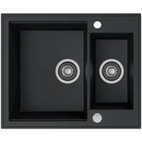 Zlewozmywak granitowy Kernau KGS N 8061 1,5B Deep Black