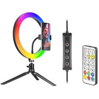 Lampa pierścieniowa Tracer RGB Ring 26cm + statyw