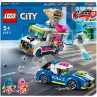 Klocki LEGO City Policyjny pościg za furgonetką z lodami 60314