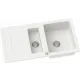 Zlewozmywak granitowy Kernau KGS R 60 1,5B1D White