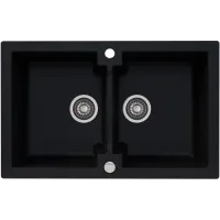 Zlewozmywak granitowy Kernau KGS A 80 2B Deep Black