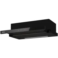 Okap teleskopowy Amica OTP6651BG 508m3/h Timer 60cm Czarne szkło