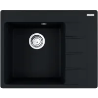 Zlewozmywak granitowy Franke Centro CNG 611-62 TL Czarny mat lewy