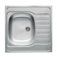 Zlewozmywak stalowy Pyramis Intl 60x60 1B1D Len