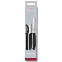 Zestaw noży z obieraczką Victorinox Swiss Classic Czarny