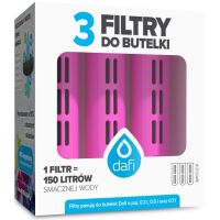 Filtr do butelki Dafi 3szt. Flamingowy