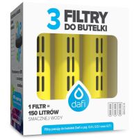 Filtr do butelki Dafi 3szt. Cytrynowy