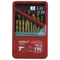 Zestaw wierteł do metalu Dedra WITS25 25 szt.