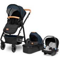 Wózek wielofunkcyjny 3w1 Lionelo Amber Blue Navy