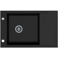 Zlewozmywak granitowy Kernau KGS M 6078 1B1D Deep Black