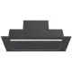 Okap wkład Ciarko Design Aura 74 Black