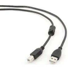 Kabel USB Gembird 2.0 AM-BM 4.5m Ferryt Czarny