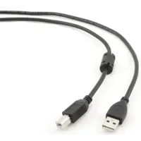 Kabel USB Gembird 2.0 AM-BM 4.5m Ferryt Czarny