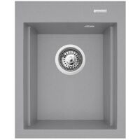 Zlewozmywak granitowy Pyramis Siros Mini 39x48 1B Szary beton