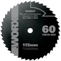 Tarcza do cięcia WORX 115mm 60T WA5047