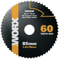 Tarcza do cięcia WORX 85mm 60T WA5036