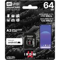 Karta pamięci microSD Goodram IRDM 64GB U3 A2 + Adapter