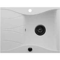 Zlewozmywak granitowy Kernau KGS O 4565 1B1D Pure White