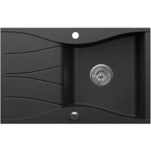Zlewozmywak granitowy Kernau KGS O 6078 1B1D Black Metallic