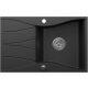 Zlewozmywak granitowy Kernau KGSO 6078 1B1D Black Metallic
