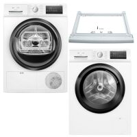 Zestaw AGD Siemens Pralka WM 14N277PL + Suszarka WT 45HVEEPL  + Łącznik WZ 11410