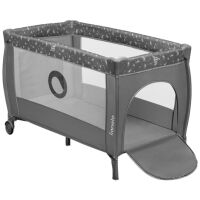 Łóżeczko 2w1 Lionelo Stefi Plus Grey White