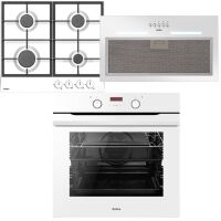 Zestaw AGD do zabudowy Amica Piekarnik  ED 3765171W F-type + Płyta Gazowa PGA 6100APW + Okap OMP 6253WG