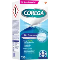 Tabletki Corega Bio Formula do czyszczenia protez zębowych 136 szt.